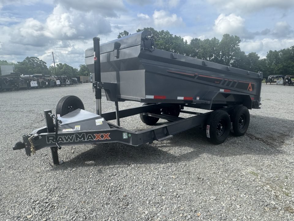 2026 RawMaxx GDX KNIGHT 83X14 HIGH SIDE TELESCOPIC CYLINDER 14K GVWR Dump Trailer