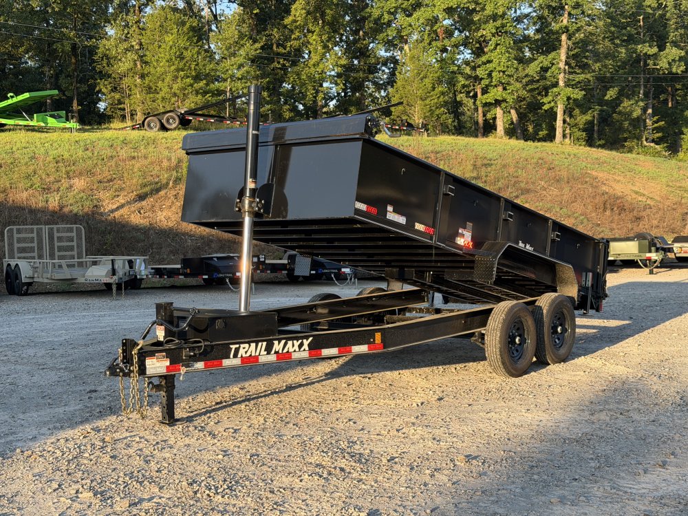 2026 Trail Maxx DT 83X16 2' SIDE 14K GVWR REAR STABILIZER JACKS Dump Trailer