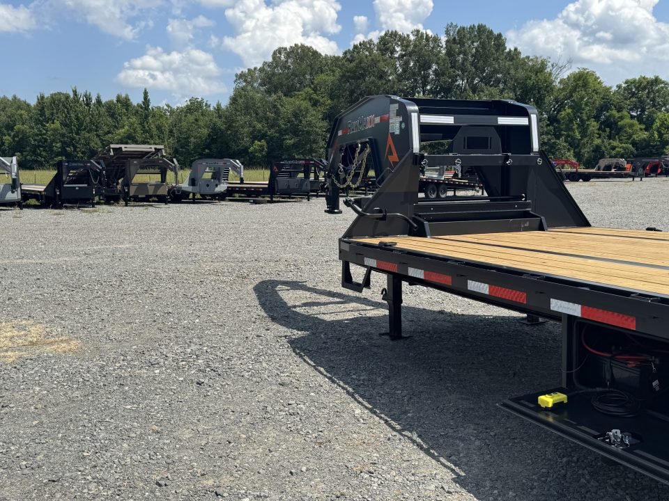 2026 RawMaxx 102X30 HTX Flatbed Trailer W/ 11' HYDRO DOVE TAIL, 14 PLY TIRES, 10K AXLES, WINCH PLATE
