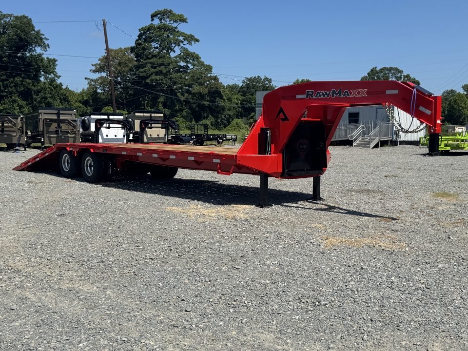 2026 RawMaxx HTX 102X34 GOOSENECK / HYDRAULIC DISC BRAKES / HYDRAULIC JACKS / 14 PLY TIRES / ALUMINU