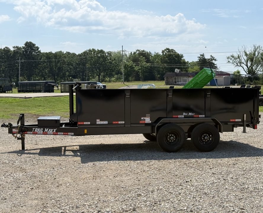 2026 Trail Maxx 83X16X3 TELESCOPIC DUMP W/REAR STABILIZER JACKS 14K GVWR Dump Trailer