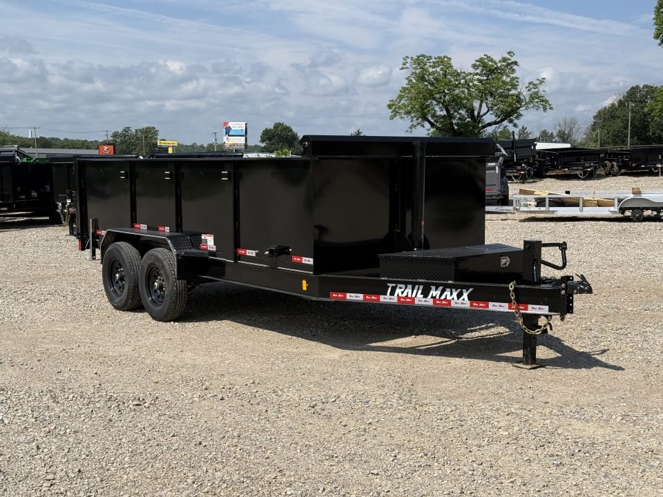 2026 Trail Maxx 83X16X3 TELESCOPIC DUMP W/REAR STABILIZER JACKS 14K GVWR Dump Trailer