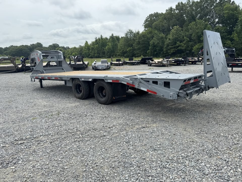 2026 RawMaxx FDX 102X25 12K HYD. DISC BRAKE/ MAXX RAMPS/ 14PLY TIRES 24K GVWR GOOSENECK Flatbed Trai