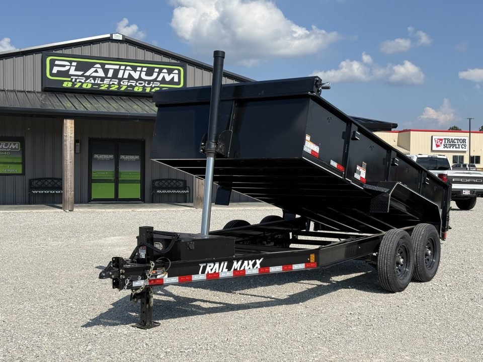 2026 Trail Maxx 83X14X2 TELESCOPIC W/REAR STABILIZER JACKS 14K GVWR Dump Trailer