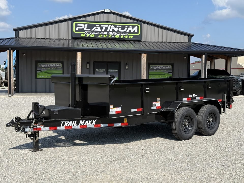 2026 Trail Maxx 83X14X2 TELESCOPIC W/REAR STABILIZER JACKS 14K GVWR Dump Trailer