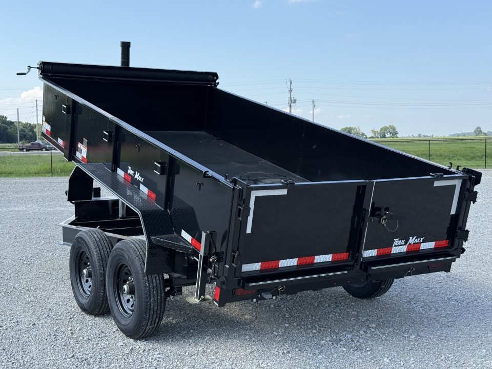 2026 Trail Maxx 83X14X2 TELESCOPIC W/REAR STABILIZER JACKS 14K GVWR Dump Trailer