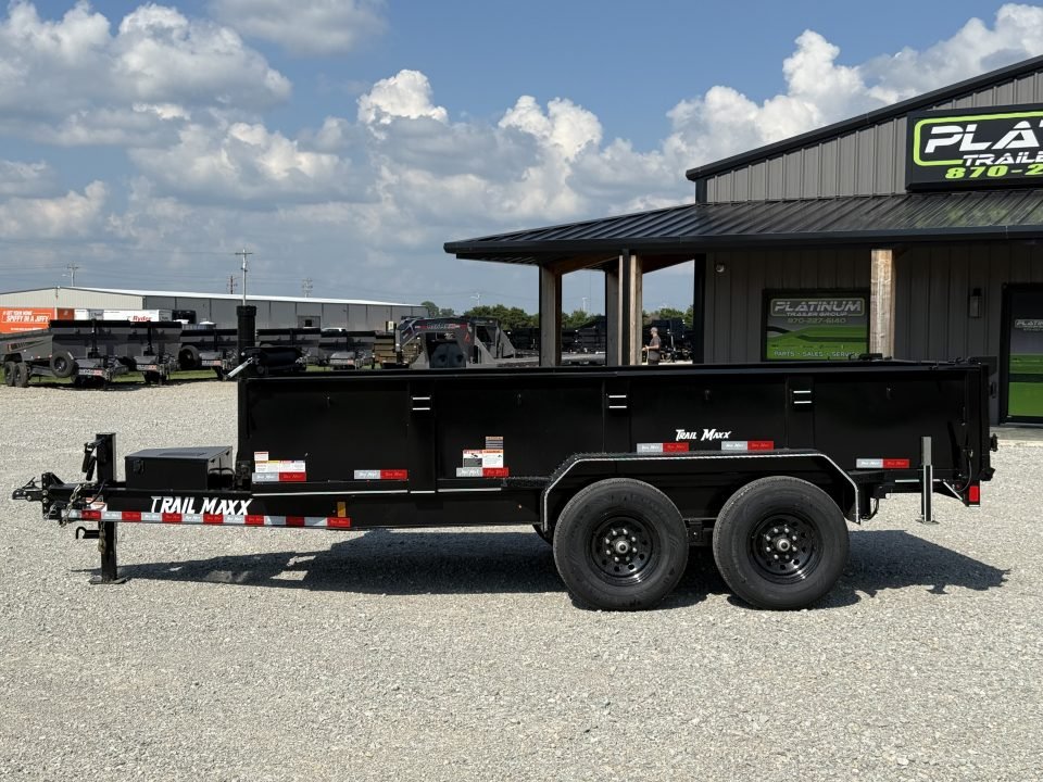2026 Trail Maxx 83X14X2 TELESCOPIC W/REAR STABILIZER JACKS 14K GVWR Dump Trailer