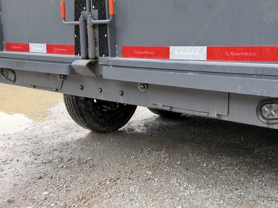 2026 RawMaxx LPX 83X16 44" SIDES 21K GVWR 14 PLY TIRES HYDRUALIC JACKS 8 GAUGE FLOOR Dump Trailer