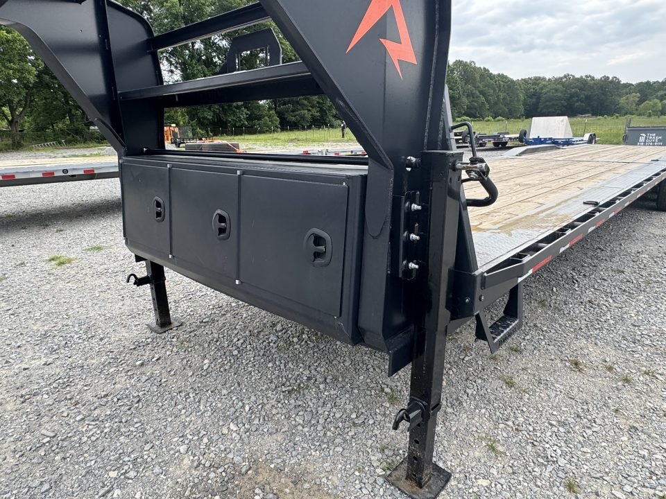 2026 RawMaxx LDX 102X44 LOWBOY W/14 PLYS, LOCKING CHAIN RACK, AND TORQUE TUBE 21K GVWR GOOSENECK Fla