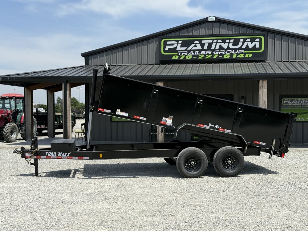 2026 Trail Maxx 83X16X3 TELESCOPIC DUMP W/REAR STABILIZER JACKS 14K GVWR Dump Trailer