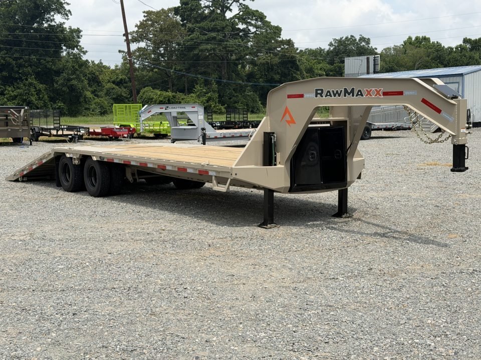 2026 RawMaxx HTX 102X32 GOOSENECK / HYDRAULIC DISC BRAKES / HYDRAULIC JACKS / 14 PLY TIRES / ALUMINU
