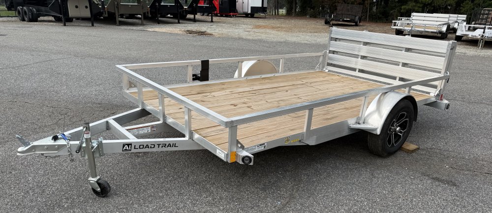2027 Load Trail UA 77X12 SA / ALUMINUM FRAME / 55" BI-FOLD TAILGATE / ALUMINUM WHEELS Utility Traile