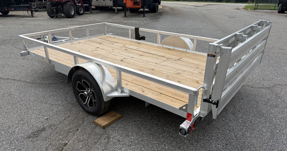 2027 Load Trail UA 77X12 SA / ALUMINUM FRAME / 55" BI-FOLD TAILGATE / ALUMINUM WHEELS Utility Traile