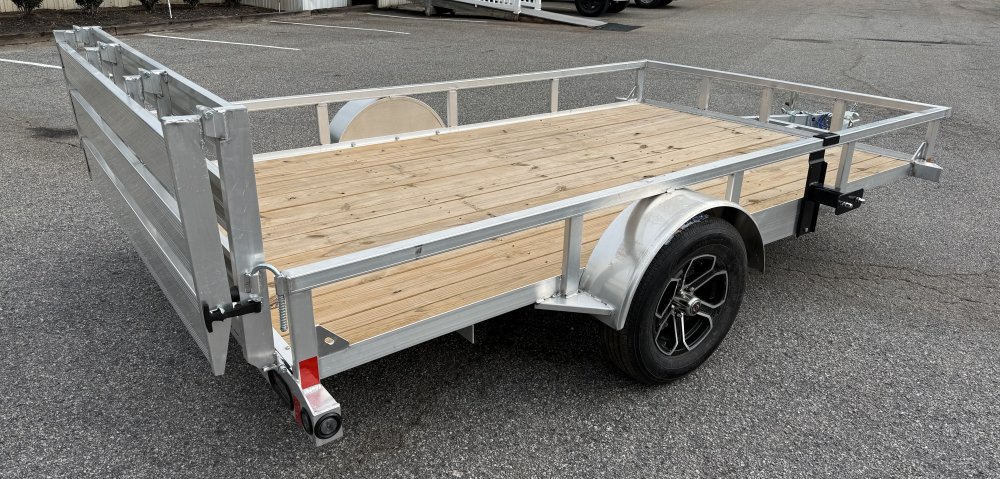 2027 Load Trail UA 77X12 SA / ALUMINUM FRAME / 55" BI-FOLD TAILGATE / ALUMINUM WHEELS Utility Traile
