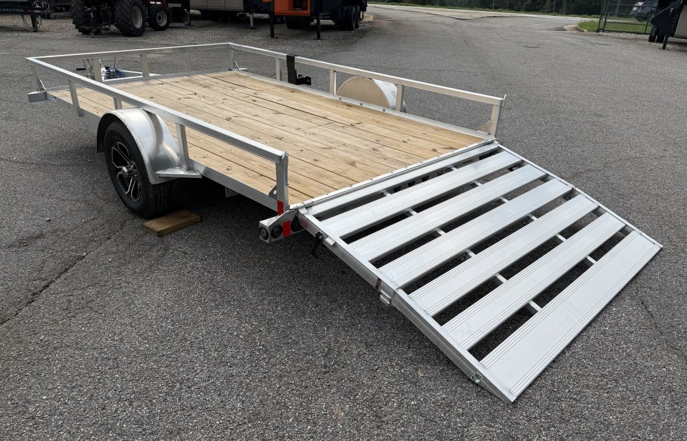 2027 Load Trail UA 77X12 SA / ALUMINUM FRAME / 55" BI-FOLD TAILGATE / ALUMINUM WHEELS Utility Traile