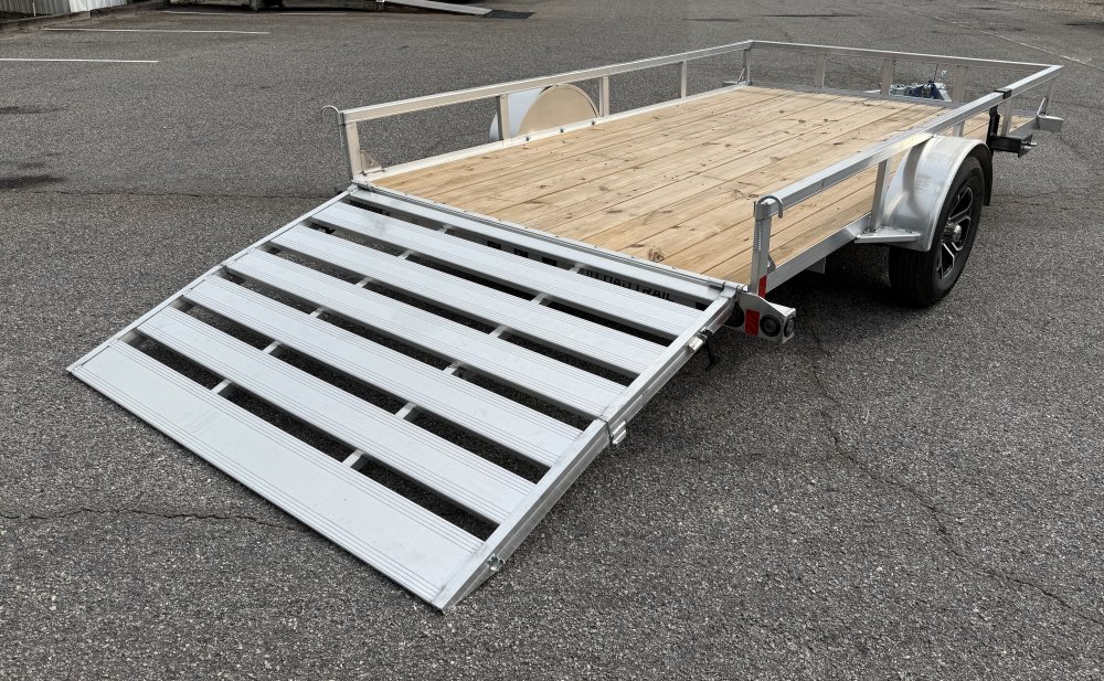 2027 Load Trail UA 77X12 SA / ALUMINUM FRAME / 55" BI-FOLD TAILGATE / ALUMINUM WHEELS Utility Traile