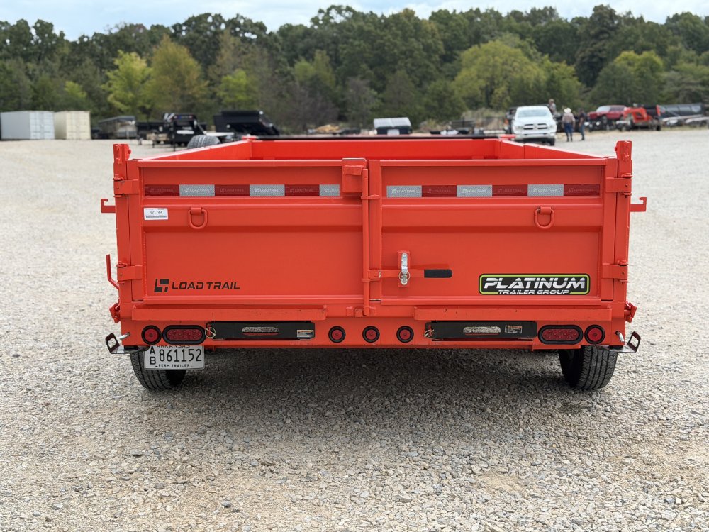 2024 83X14 DL LOAD TRAIL / SIDE DOOR / 24" SIDES / HYDRAULIC JACK / 14K GVWR / DUMP TRAILER