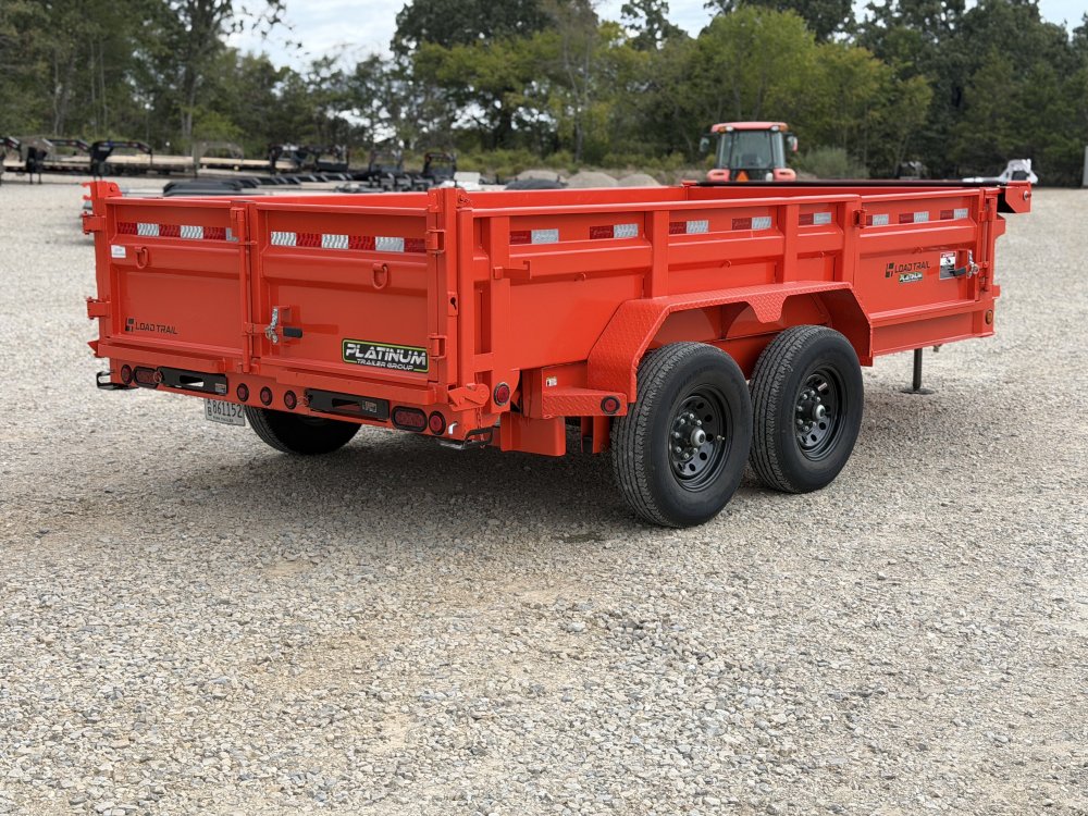 2024 83X14 DL LOAD TRAIL / SIDE DOOR / 24" SIDES / HYDRAULIC JACK / 14K GVWR / DUMP TRAILER