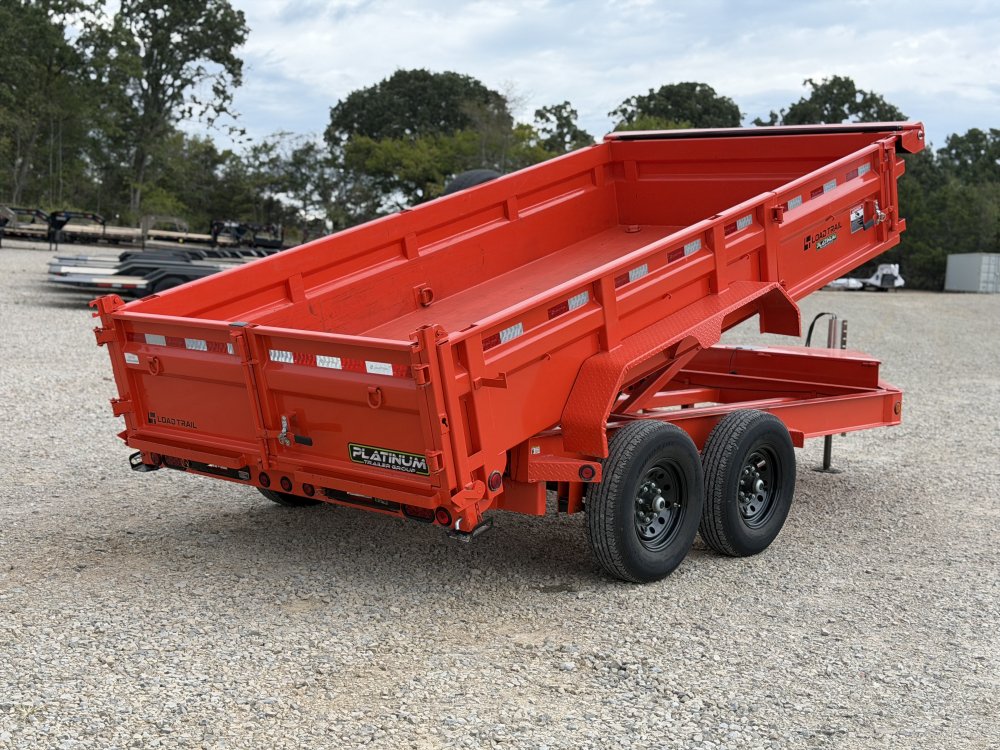 2024 83X14 DL LOAD TRAIL / SIDE DOOR / 24" SIDES / HYDRAULIC JACK / 14K GVWR / DUMP TRAILER