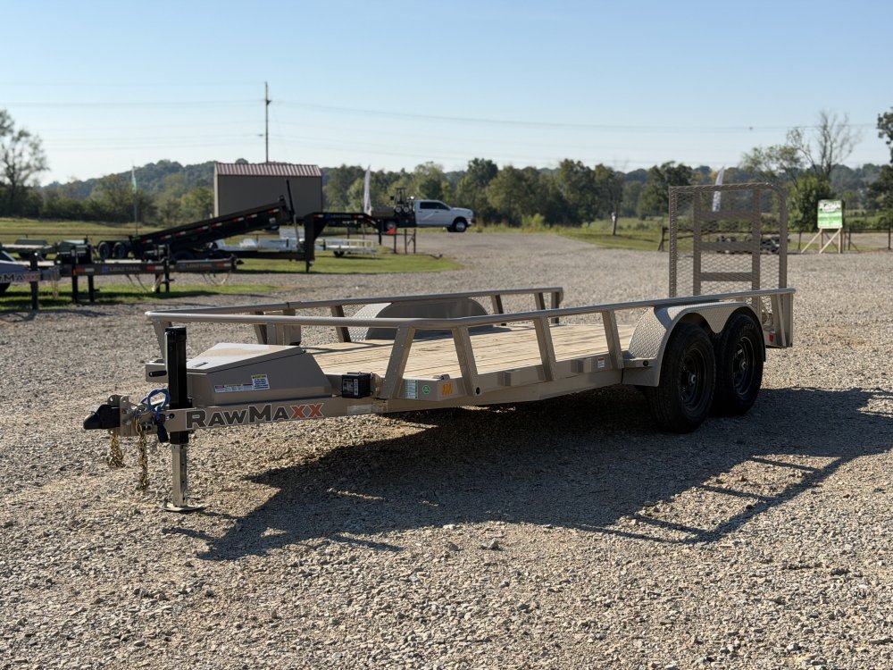 2027 83X16 UTX RAWMAXX / HD SPLIT GATE / 5200LBS AXLES W/ BRAKES / TOOL BOX / 10K GVWR /
