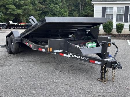 2027 Load Trail 83X22 14K TM WIRELESS REMOTE WINCH PLATE 6" I BEAM FRAME Tilt Trailer