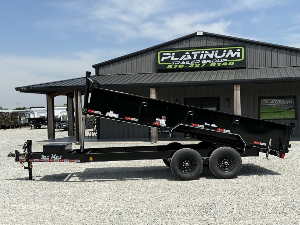 2026 Trail Maxx 83X16X2 TELESCOPIC DUMP W/REAR STABILIZER JACKS 14K GVWR Dump Trailer