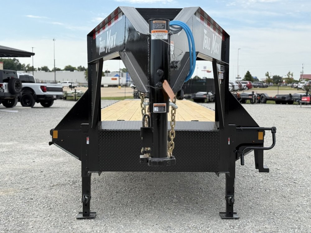 2026 TRAILMAXX 102X40 GOOSENECK HOTSHOT FLATBED W/MEGA RAMPS, 14 PLYS AND (8) SLIDE RATCHETS 14K GVW