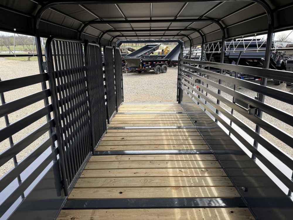 2026 Good Guys Trailers 6'8"x24' Gooseneck Bar Top / Wrangler Series Livestock / Butterfly Doors in