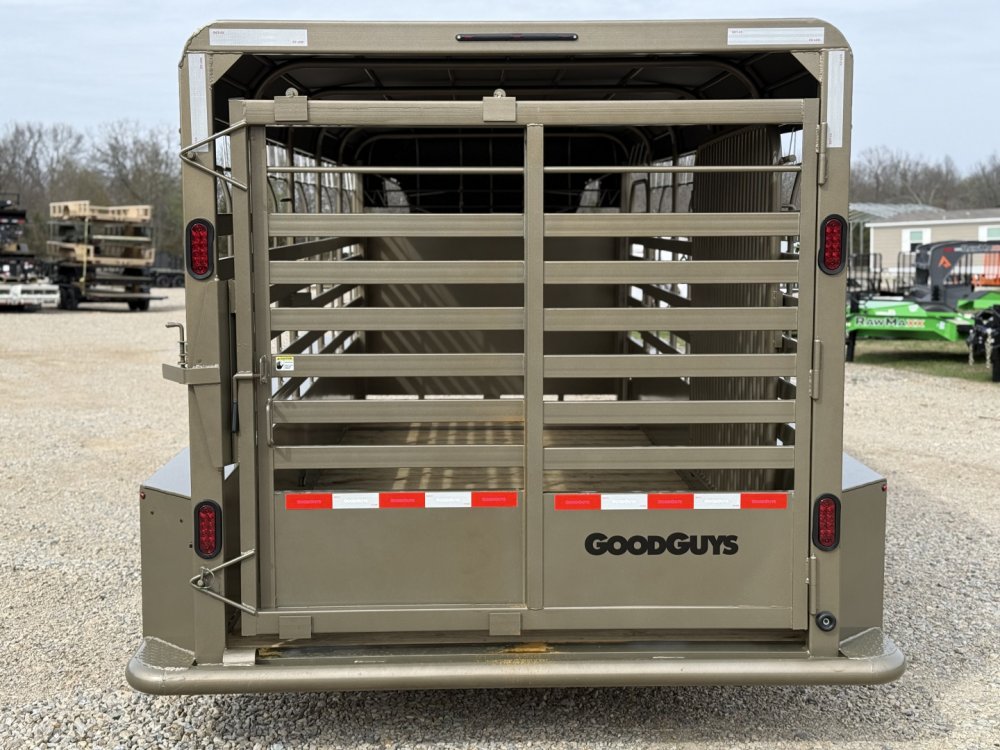 2026 Good Guys Trailers 6'8"x20' Gooseneck Bar Top / Wrangler Series Livestock / Full Swing w/Slider