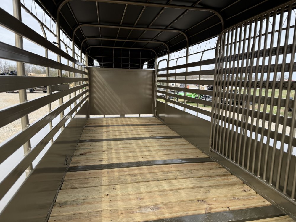 2026 Good Guys Trailers 6'8"x20' Gooseneck Bar Top / Wrangler Series Livestock / Full Swing w/Slider