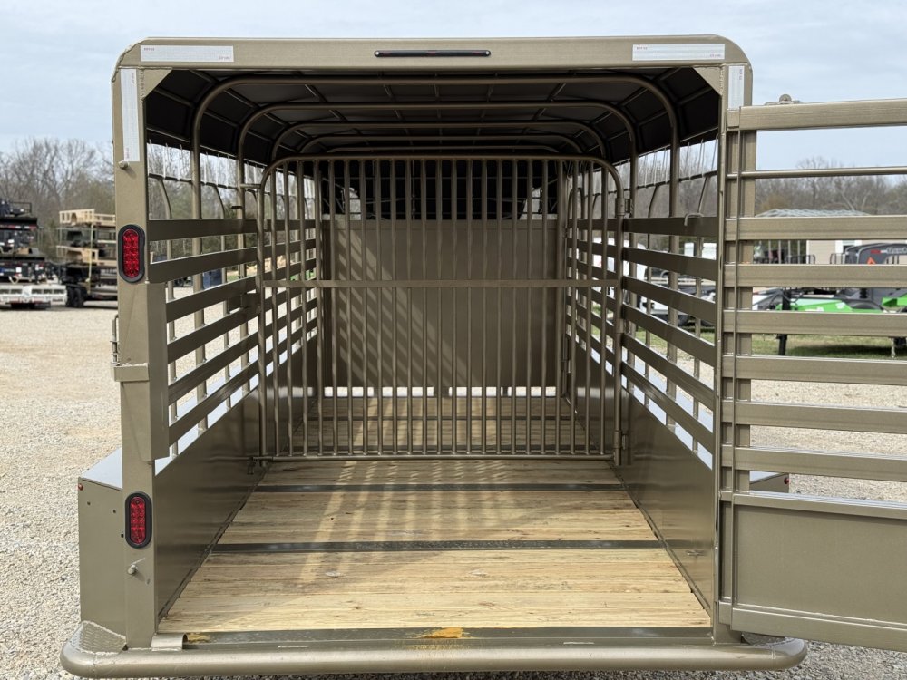2026 Good Guys Trailers 6'8"x20' Gooseneck Bar Top / Wrangler Series Livestock / Full Swing w/Slider