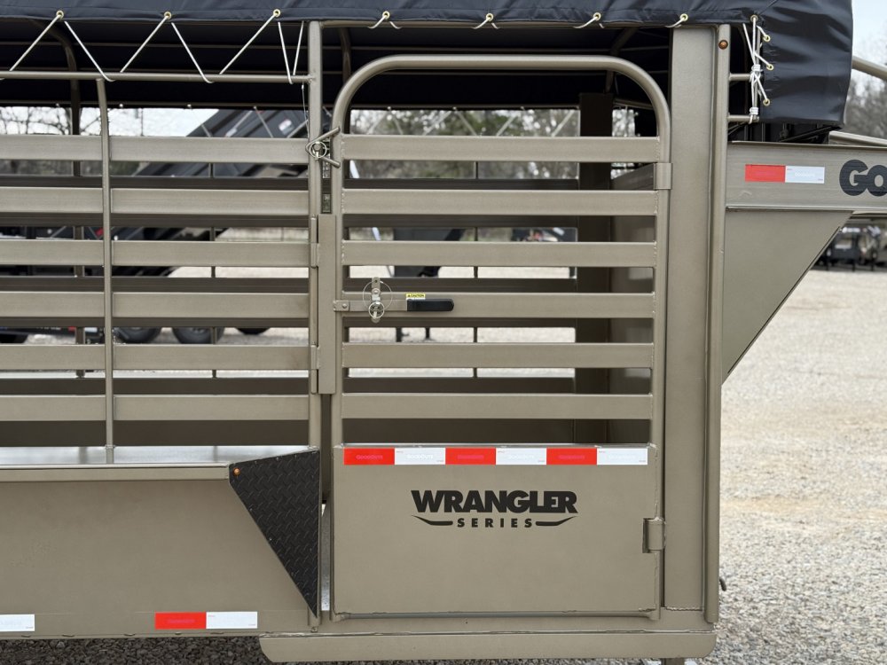 2026 Good Guys Trailers 6'8"x20' Gooseneck Bar Top / Wrangler Series Livestock / Full Swing w/Slider