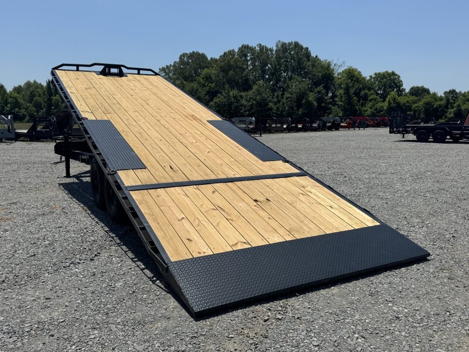 2026 RawMaxx 102X26 DTX DECKOVER Tilt Trailer WITH 14 PLY TIRES, WIRLESS REMOTE, WINCH PLATE, 8000 P