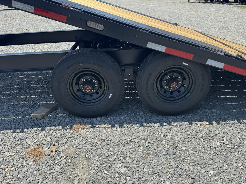2026 RawMaxx 102X26 DTX DECKOVER Tilt Trailer WITH 14 PLY TIRES, WIRLESS REMOTE, WINCH PLATE, 8000 P