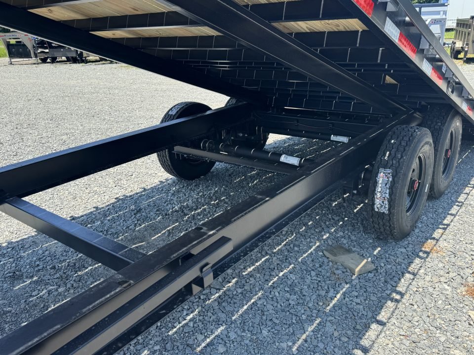 2026 RawMaxx 102X26 DTX DECKOVER Tilt Trailer WITH 14 PLY TIRES, WIRLESS REMOTE, WINCH PLATE, 8000 P