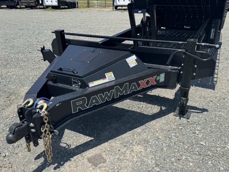2026 RawMaxx 102X26 DTX DECKOVER Tilt Trailer WITH 14 PLY TIRES, WIRLESS REMOTE, WINCH PLATE, 8000 P