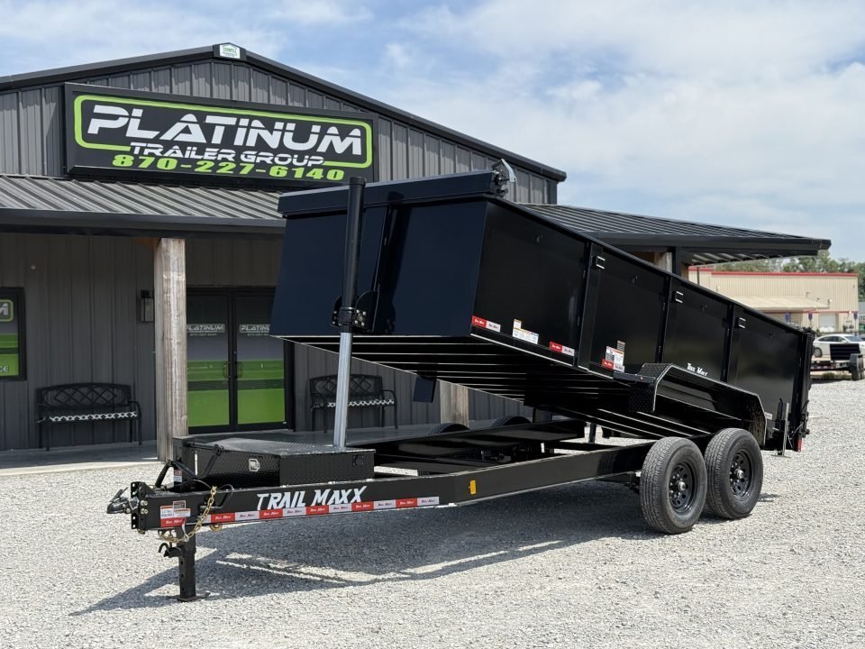 2026 Trail Maxx 83X16X3 TELESCOPIC DUMP W/REAR STABILIZER JACKS 14K GVWR Dump Trailer