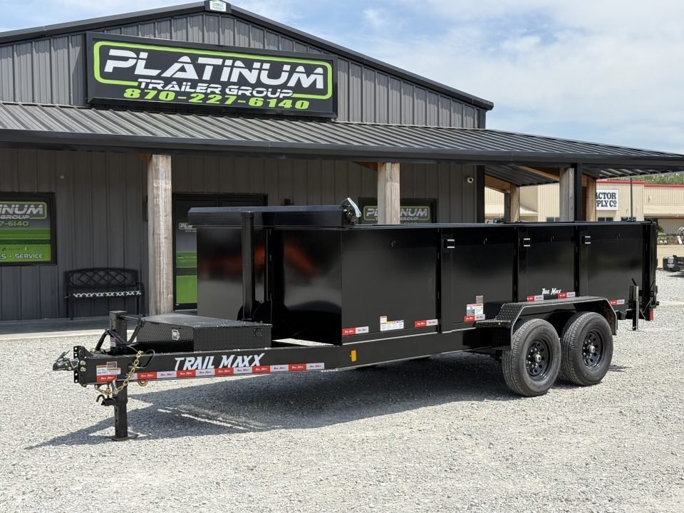 2026 Trail Maxx 83X16X3 TELESCOPIC DUMP W/REAR STABILIZER JACKS 14K GVWR Dump Trailer