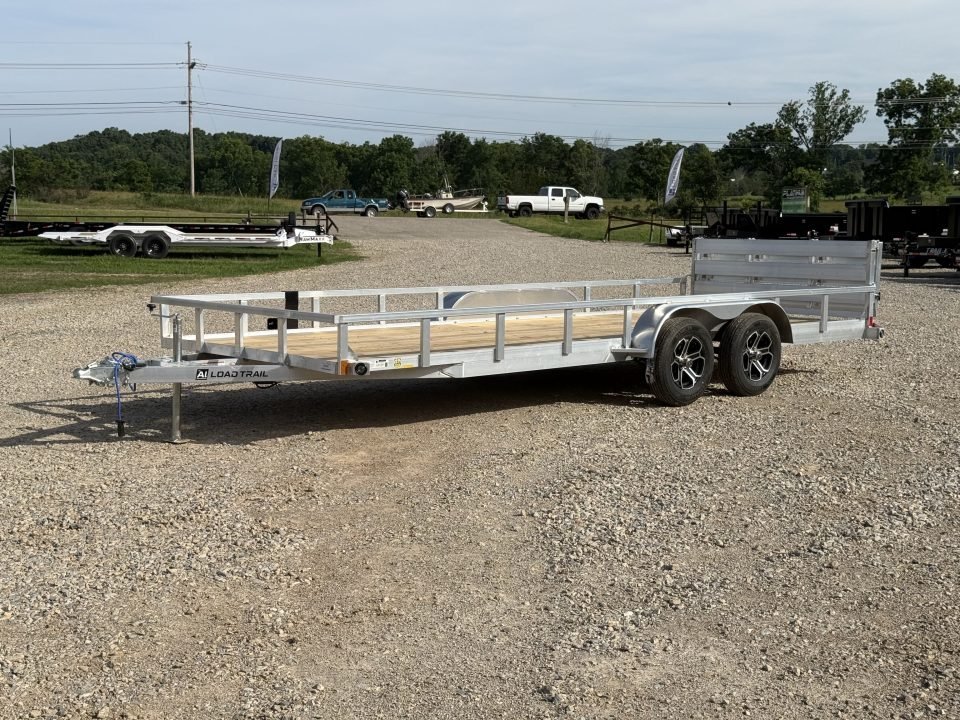 2026 Load Trail UA 83X20 TA / ALUMINUM FRAME / 55" BI-FOLD TAILGATE/ 2 BRAKE AXLES / ALUMINUM WHEELS