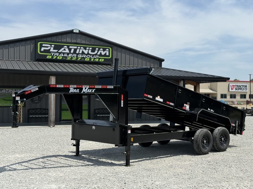 2026 Trail Maxx 83X16X2 GOOSENECK TELESCOPIC W/REAR STABILIZER JACKS 14K GVWR Dump Trailer