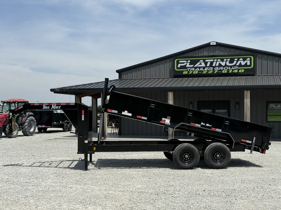 2026 Trail Maxx 83X16X2 GOOSENECK TELESCOPIC W/REAR STABILIZER JACKS 14K GVWR Dump Trailer