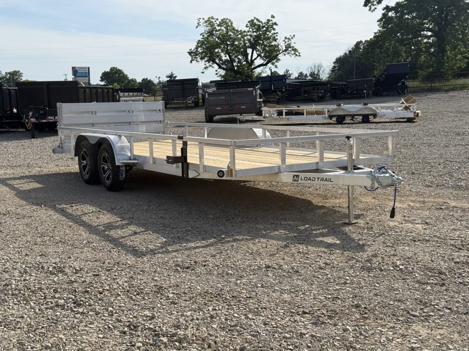 2026 Load Trail UA 83X20 TA / ALUMINUM FRAME / 55" BI-FOLD TAILGATE/ 2 BRAKE AXLES / ALUMINUM WHEELS