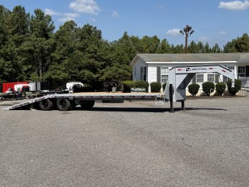 2027 Load Trail GL 102X34 25.9K 12' HYDRUALIC DOVETAIL 14PLY TIRES 4 BUTTON WIRELESS Flatbed Trailer