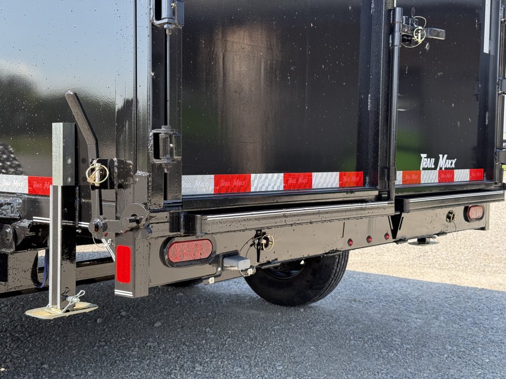 2026 Trail Maxx 83X14X3 HIGH SIDE TELESCOPIC W/REAR STABILIZER JACKS 14K GVWR Dump Trailer