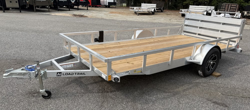 2027 Load Trail UA 77X14 SA / ALUMINUM FRAME / 55" BI-FOLD TAILGATE / ALUMINUM WHEELS Utility Traile