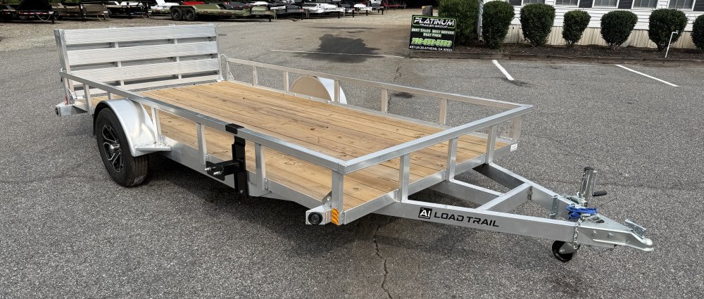 2027 Load Trail UA 77X14 SA / ALUMINUM FRAME / 55" BI-FOLD TAILGATE / ALUMINUM WHEELS Utility Traile