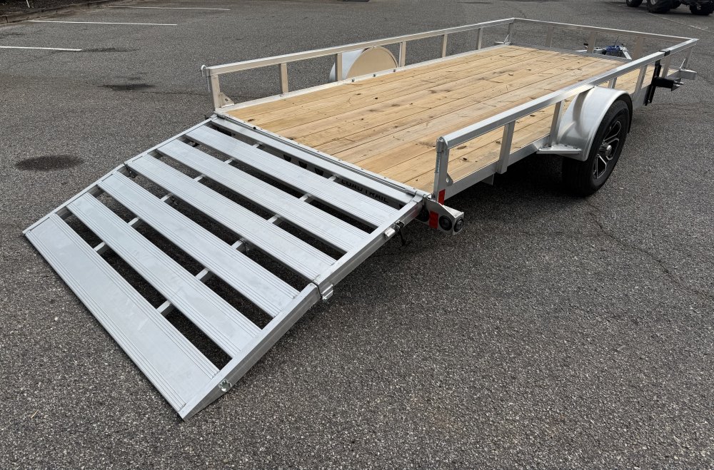 2027 Load Trail UA 77X14 SA / ALUMINUM FRAME / 55" BI-FOLD TAILGATE / ALUMINUM WHEELS Utility Traile