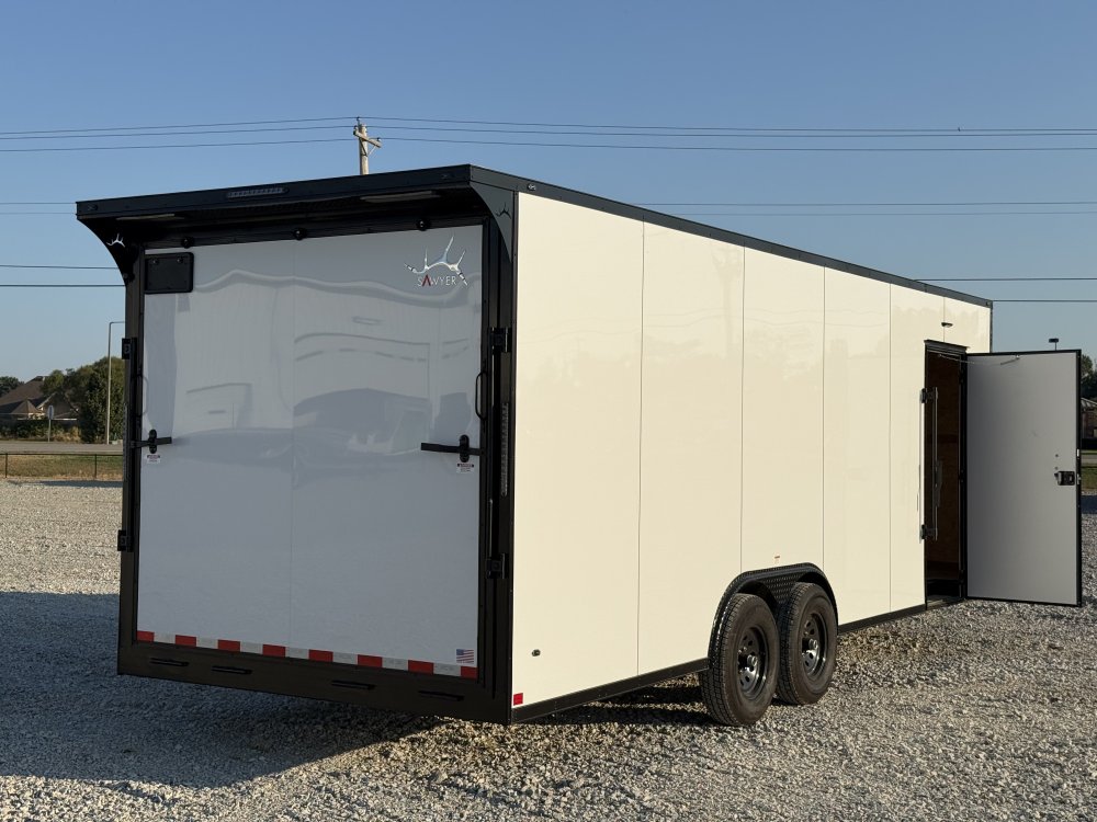 2027 SAWYER 8.5X24X7'6" W/6K TORSION AXLES, ONE PIECE THERMOPLY ROOF, SCREWLESS EXTERIOR, AND REAR S