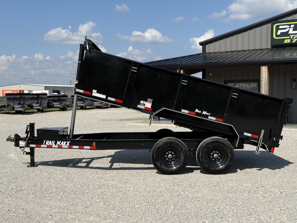 2026 Trail Maxx 83X14X3 HIGH SIDE TELESCOPIC W/REAR STABILIZER JACKS 14K GVWR Dump Trailer