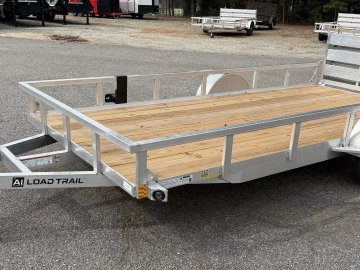 2027 Load Trail UA 77X14 SA / ALUMINUM FRAME / 55" BI-FOLD TAILGATE / ALUMINUM WHEELS Utility Trailer